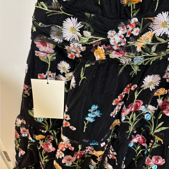 JessaKae Black Floral Margaret Midi Dress - Picture 3 of 4